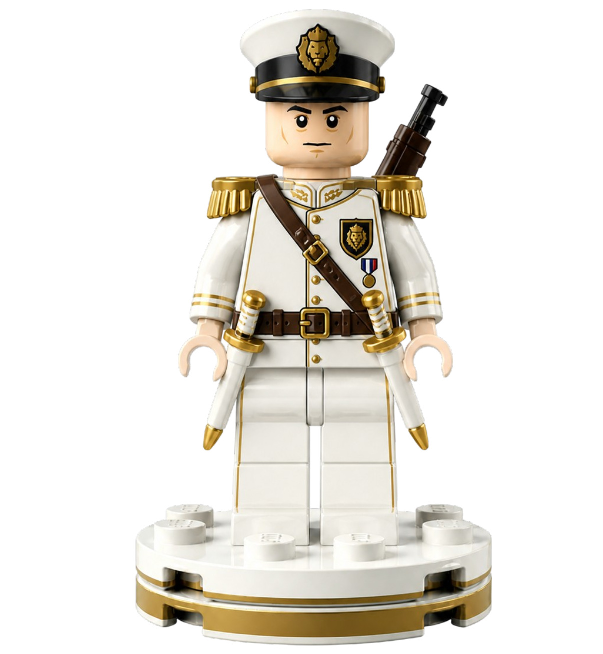 CHEZZIES bishop in white ornamental armour